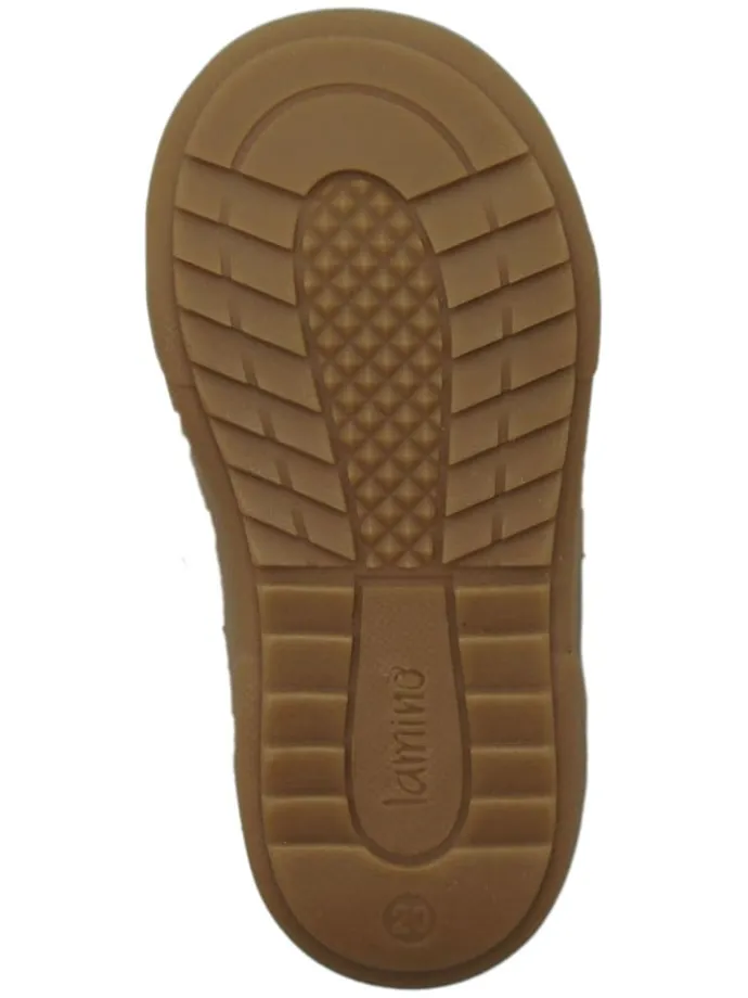 Leder-Boots in Beige