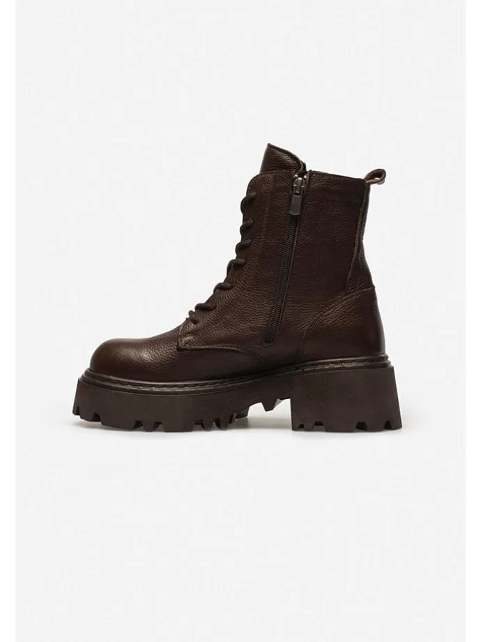 Leder-Boots in Braun