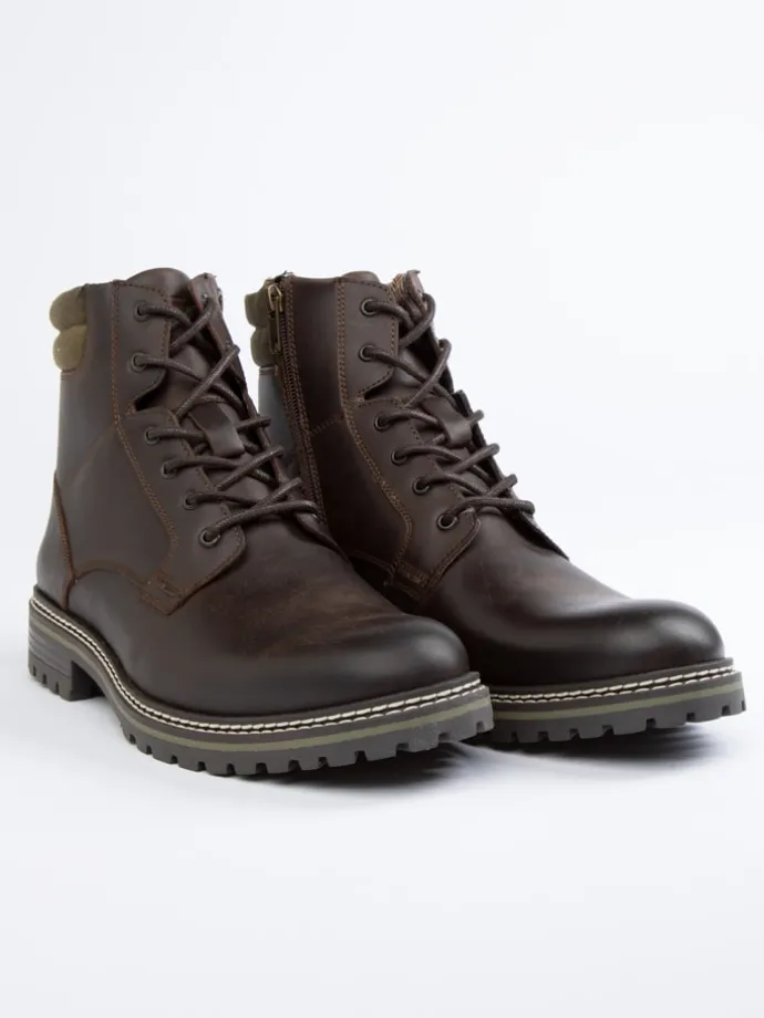 Leder-Boots in Braun