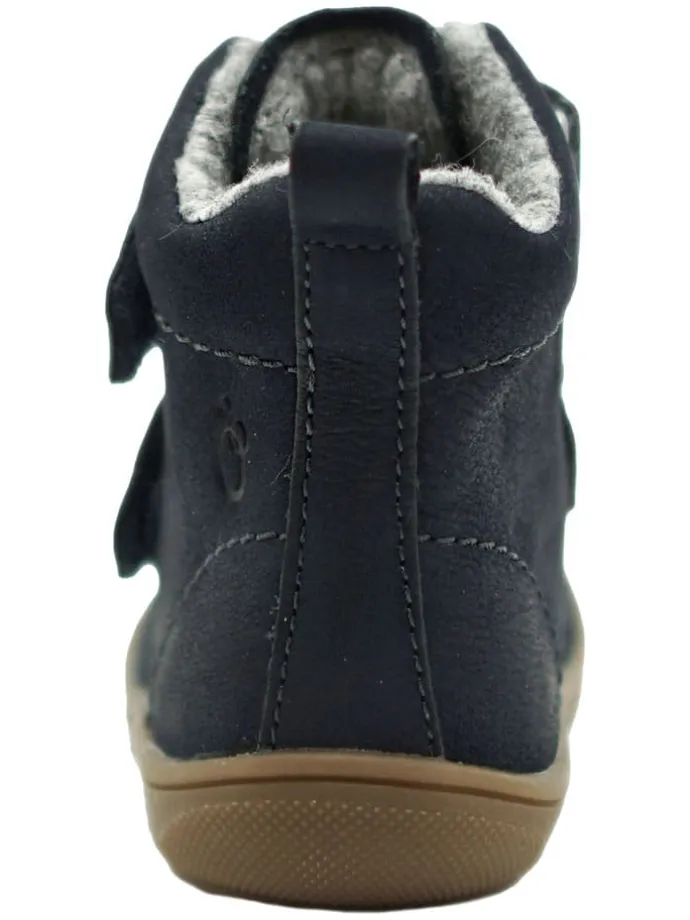 Leder-Boots in Dunkelblau