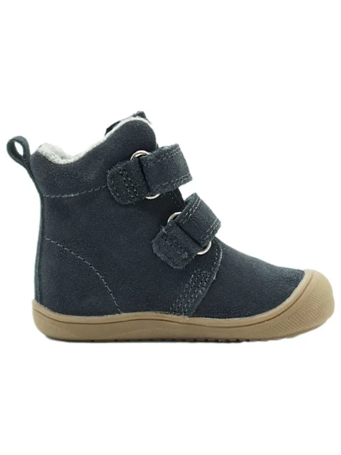 Leder-Boots in Dunkelblau