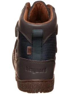 Leder-Boots  in Dunkelblau/ Braun