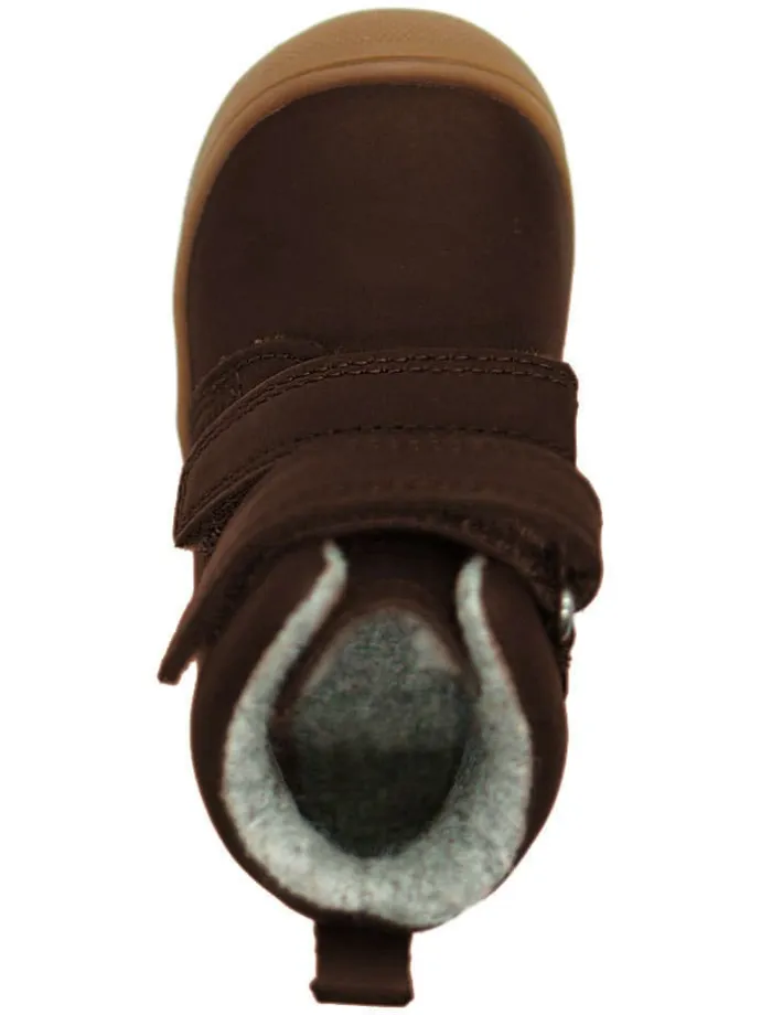 Leder-Boots in Dunkelbraun