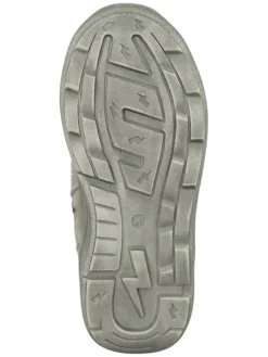 Leder-Boots in Grau