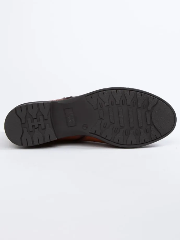 Leder-Boots in Hellbraun