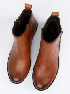 Leder-Boots in Hellbraun