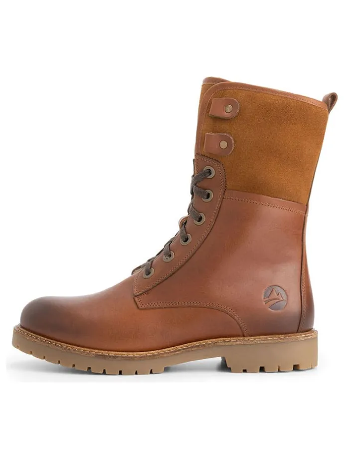 Leder-Boots in Hellbraun