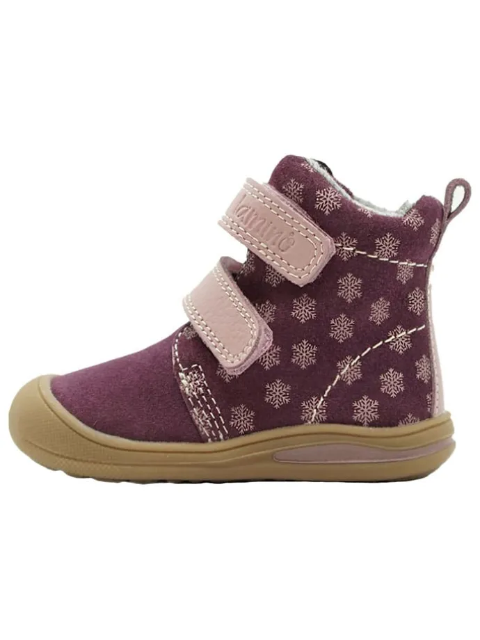 Leder-Boots in Lila