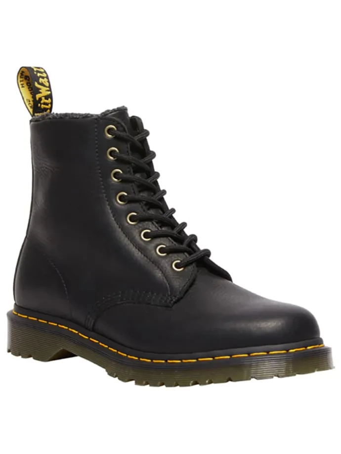 Leder-Boots in Schwarz