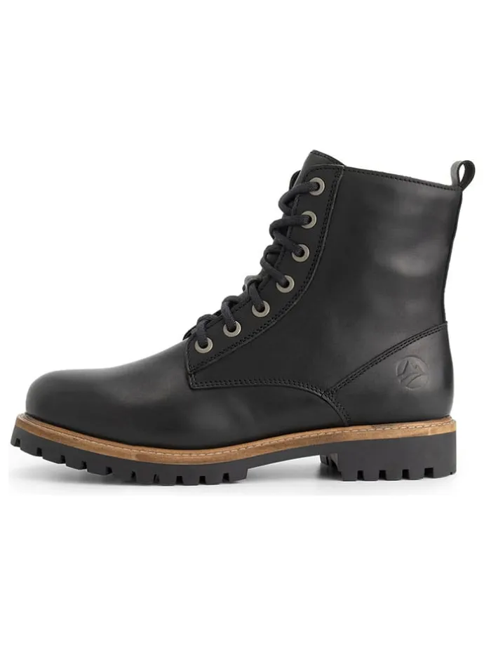 Leder-Boots in Schwarz