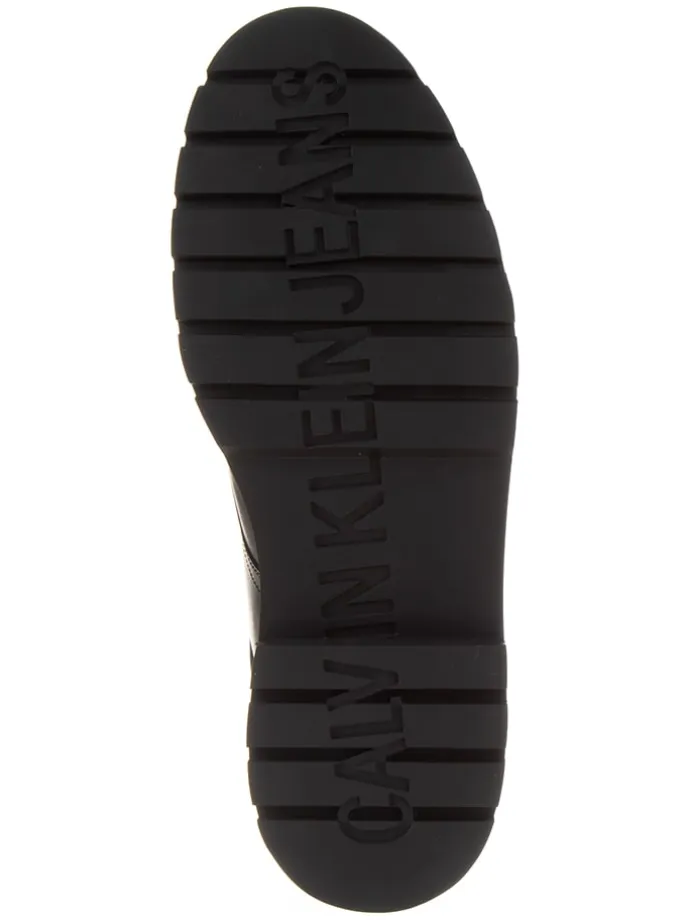 Leder-Boots in Schwarz