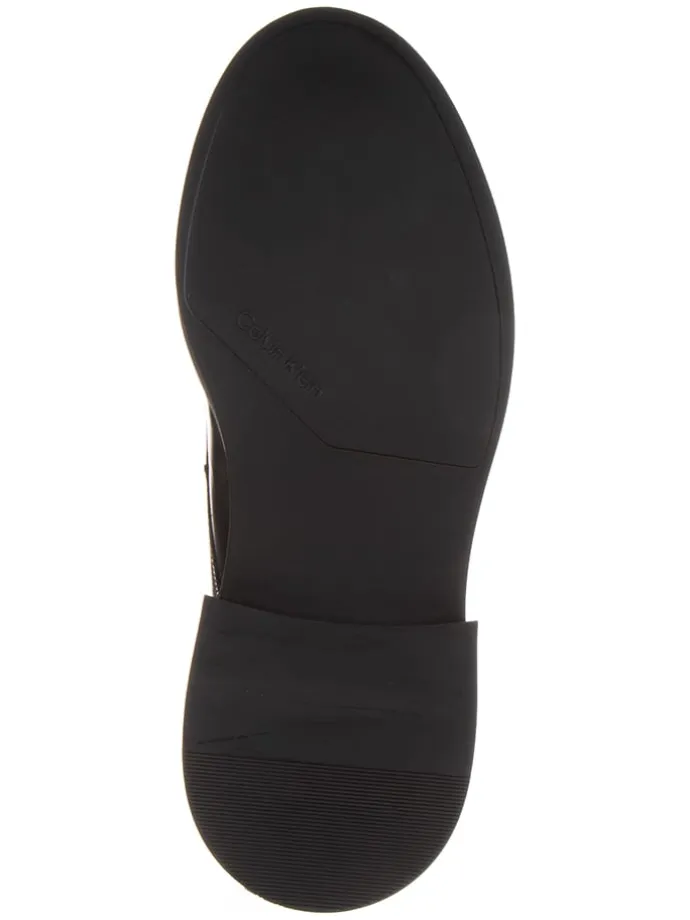 Leder-Boots in Schwarz