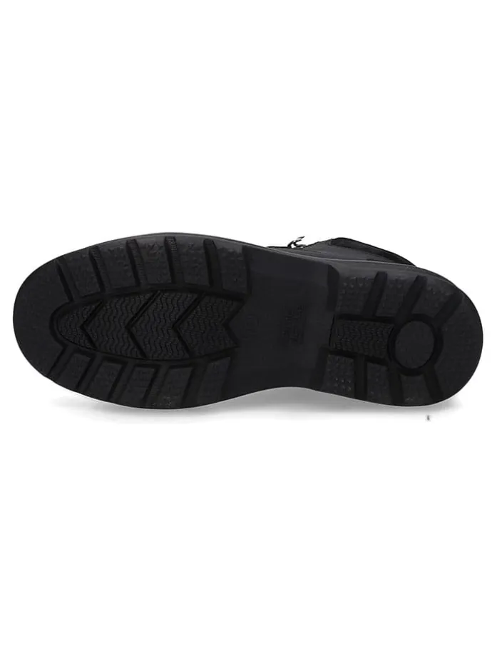 Leder-Boots in Schwarz