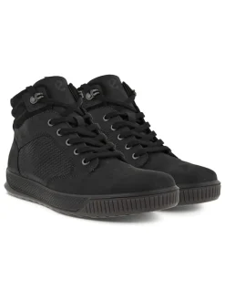 Leder-Boots in Schwarz
