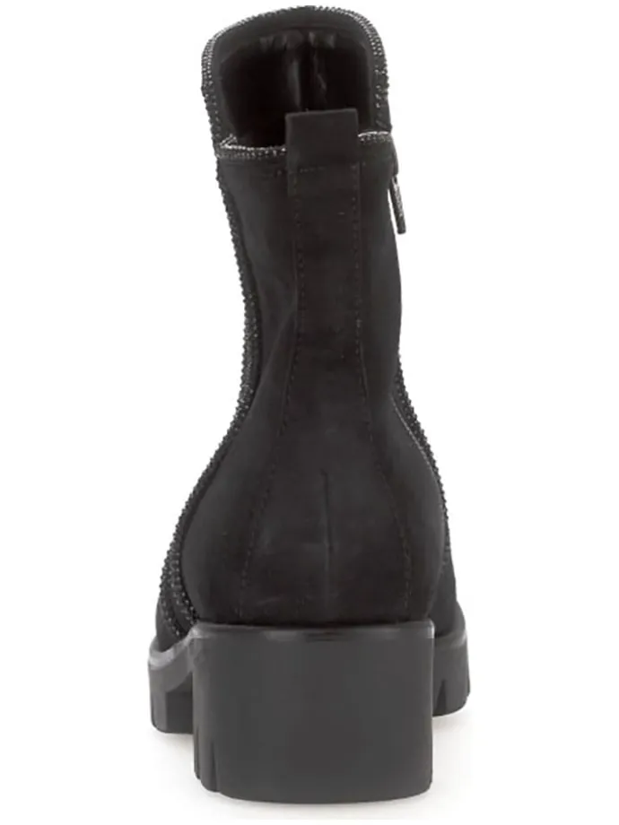 Leder-Boots in Schwarz