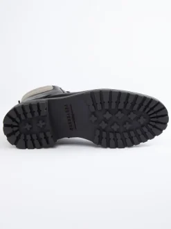 Leder-Boots in Schwarz