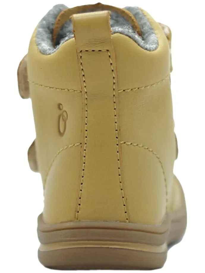 Leder-Boots in Senf