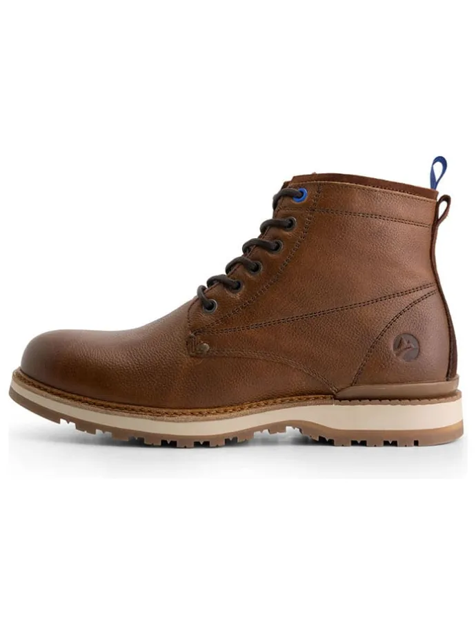 Leder-Boots "Malling" in Hellbraun
