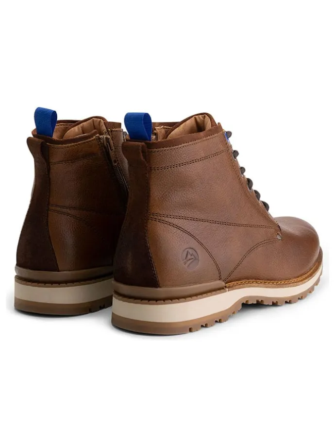 Leder-Boots "Malling" in Hellbraun