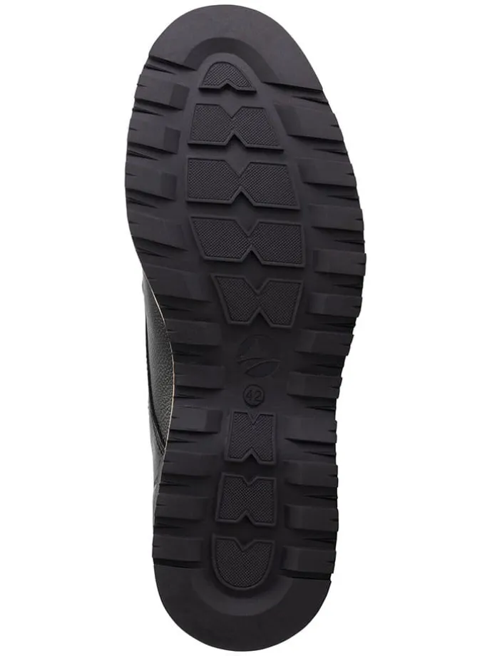 Leder-Boots "Malling" in Schwarz