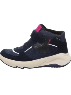 Leder-Boots "Melody" in Dunkelblau