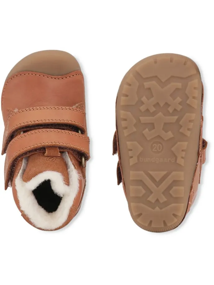 Leder-Boots "Petit Mid Winter Strap" in Orange