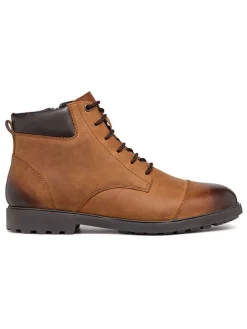 Leder-Boots "Rhadalf" in Hellbraun