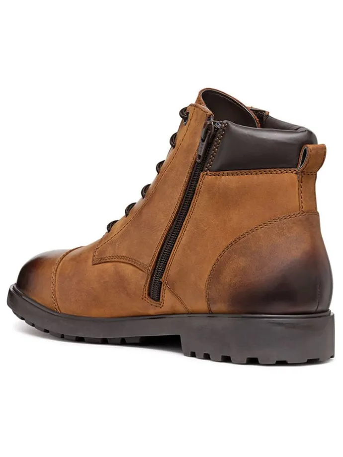 Leder-Boots "Rhadalf" in Hellbraun