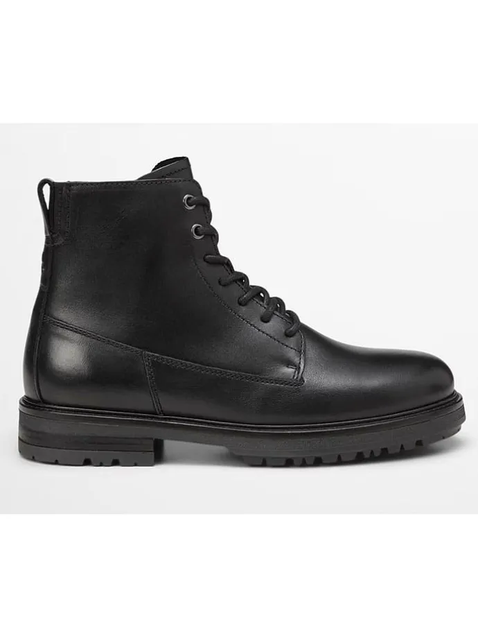 Leder-Boots "Rony" in Schwarz