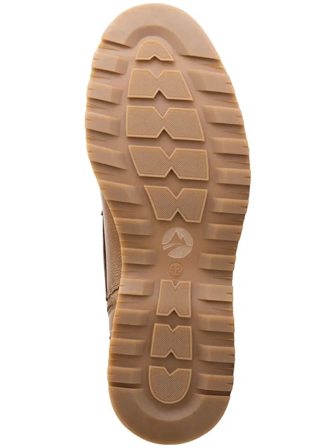 Leder-Boots "Sundby" in Hellbraun