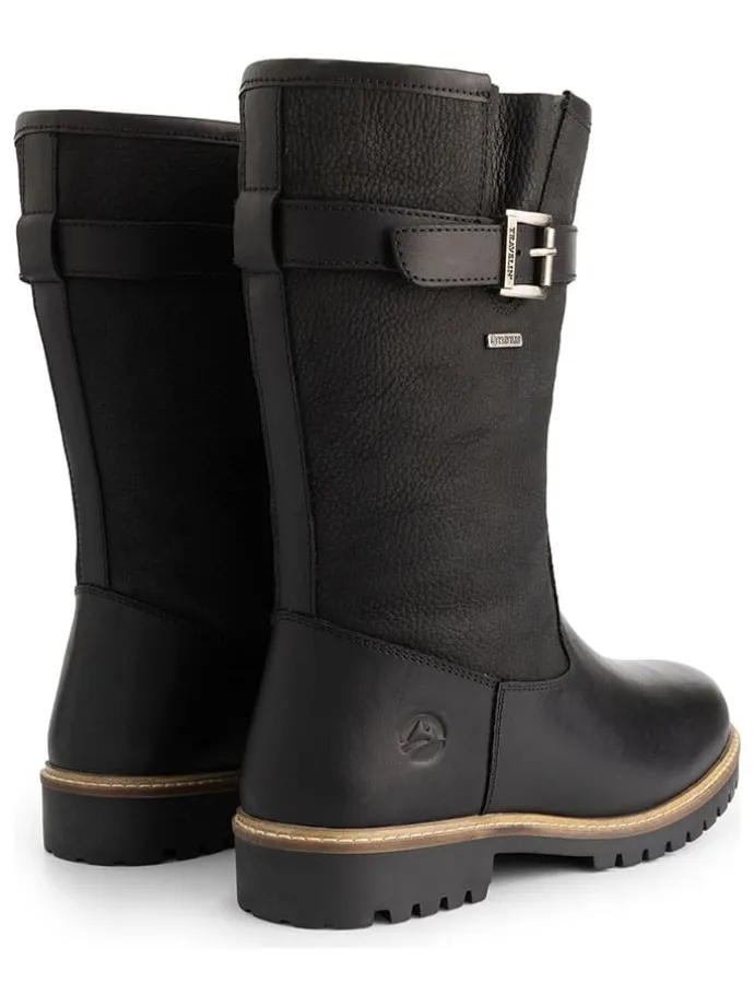 Leder-Boots "Troms" in Schwarz