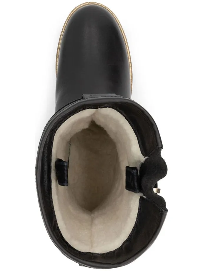 Leder-Boots "Troms" in Schwarz