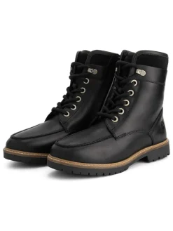Leder-Boots "Tronstad" in Schwarz