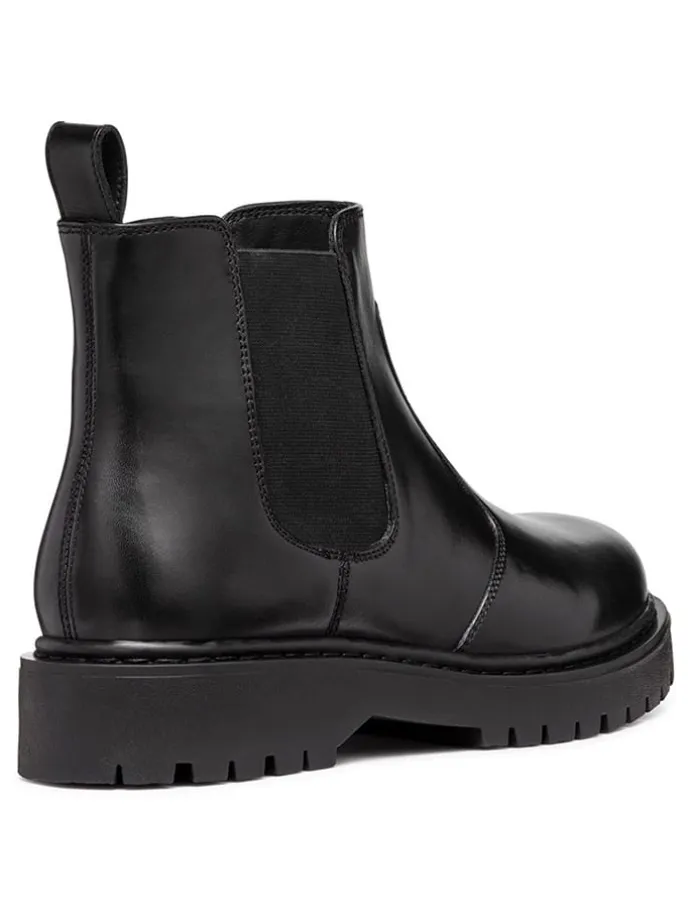Leder-Chelsea-Boots "Bleyze" in Schwarz