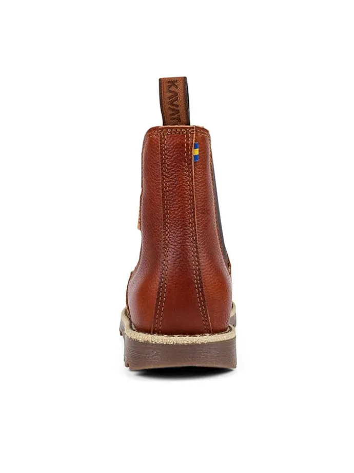 Leder-Chelsea-Boots "Bodås" in Hellbraun