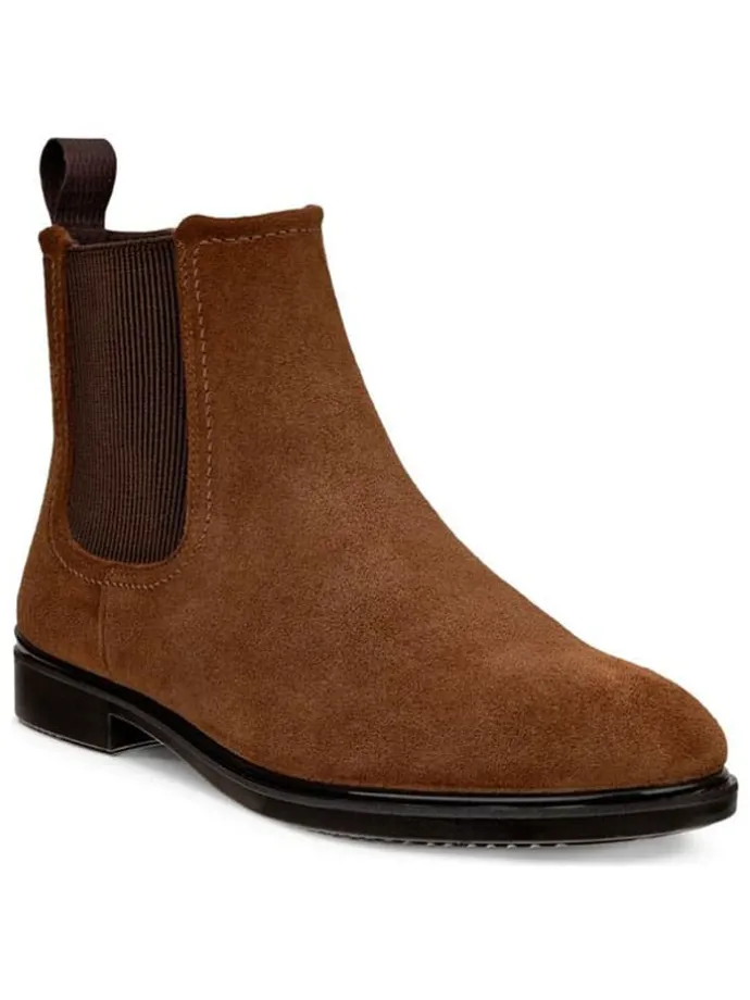 Leder-Chelsea-Boots "Classic" in Hellbraun