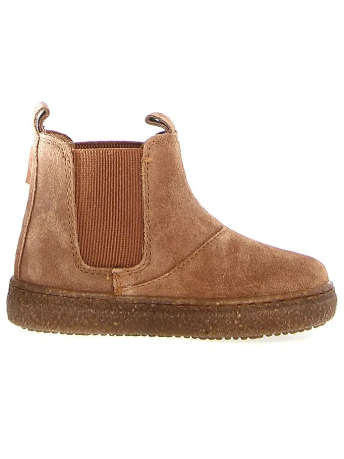 Leder-Chelsea-Boots "Figus" in Hellbraun