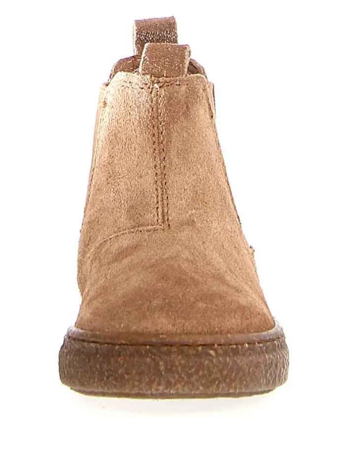 Leder-Chelsea-Boots "Figus" in Hellbraun