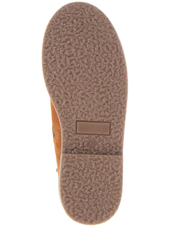 Leder-Chelsea-Boots in Hellbraun
