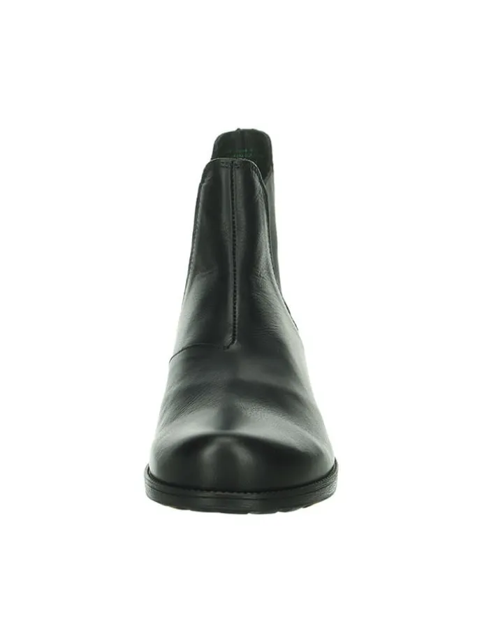 Leder-Chelsea-Boots in Schwarz