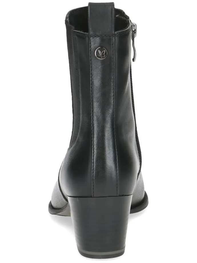 Leder-Chelsea-Boots in Schwarz