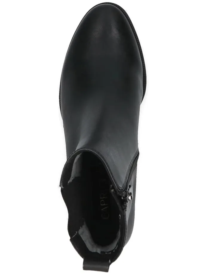 Leder-Chelsea-Boots in Schwarz