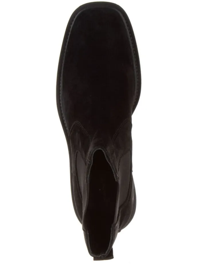 Leder-Chelsea-Boots in Schwarz