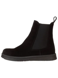 Leder-Chelsea-Boots in Schwarz