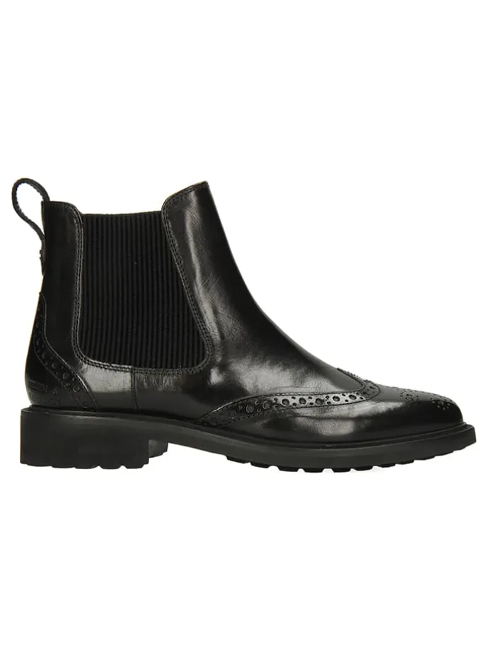 Leder-Chelsea-Boots "Selina 29" in Schwarz