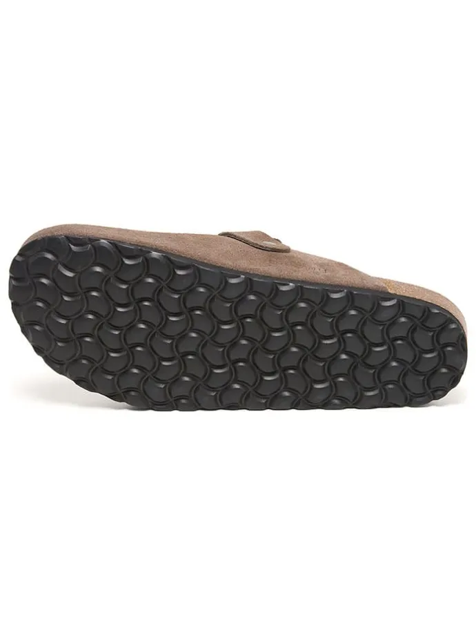 Leder-Clogs in Hellbraun