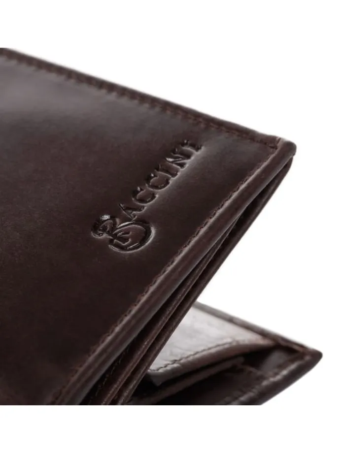 Leder-Geldbörse echt Leder Geldbeutel handgefertigt Portemonnaie JAN in braun