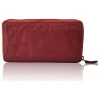 Leder-Geldbörse "Greta" in Rot - (B)19,5 x (H)10 x (T)3 cm