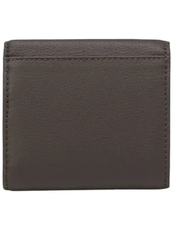Leder-Geldbörse in Braun - (B)11 x (H)9,5 x (T)2,5 cm