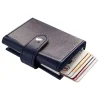 Leder-Geldbörse in Dunkelblau - (B)10 x (H)7 x (T)2 cm